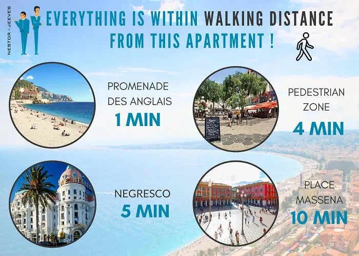 Apartment Nestor&jeeves - Lady Blue - Terrace - Close Sea Nice