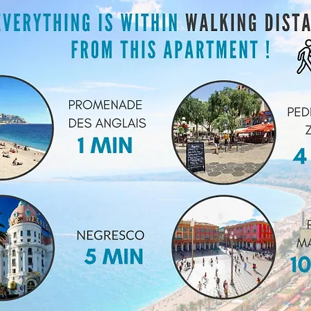 Apartamento Nestor&jeeves - Lady Blue - Terrace - Close Sea Nice